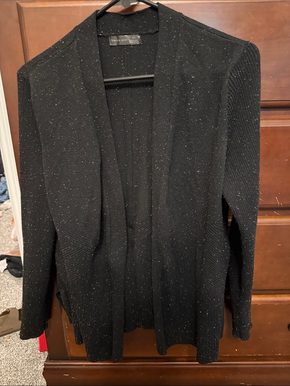Vero Moda Black Open front cardigan